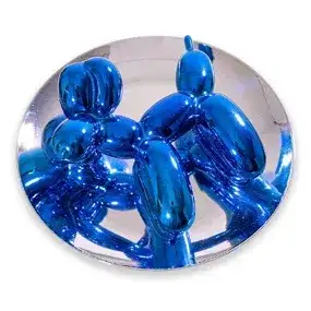 Jeff Koons Balloon Dog (Blue) Cast Porcelain with Blue Reflective Finish MOCA Editions 1995