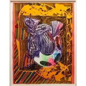 Frank Stella, large-scale aquatint etching, 1989