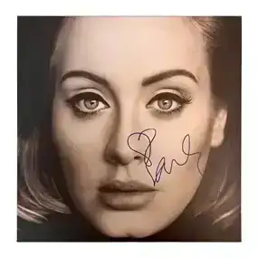 Rare Adele Signed/Autographed 25 Viynl Album