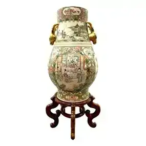 Large Chinese Famille Rose Vase