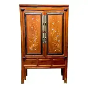 Chinese Inlaid Cabinet, Late 19thc/Early 20thc.