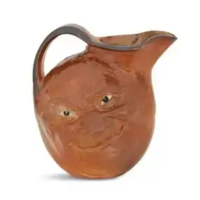 Martin Brothers Stoneware Two-Sided Face Jug