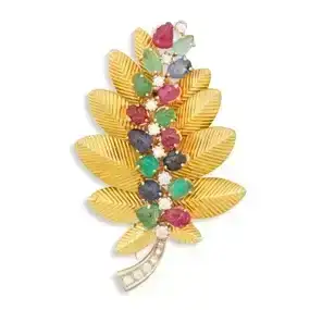 Boucheron Gem-Set Brooch