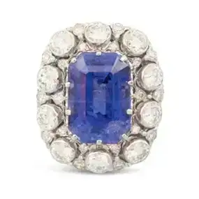 M. Buccellati Sapphire and Diamond Ring