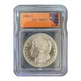 1881-S Morgan Silver Dollar ICG MS67+ BU