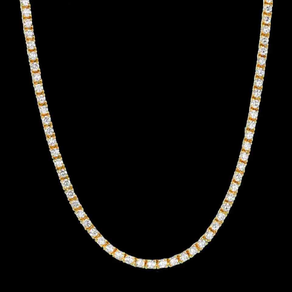 14K Gold 4.46cts Diamond Necklace