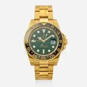 Rolex, 'GMT Master II' gold wristwatch