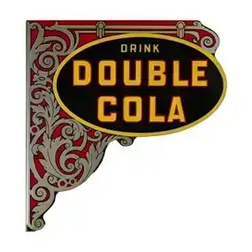 NOS Drink Double Cola DST Flange Sign w/ Logo