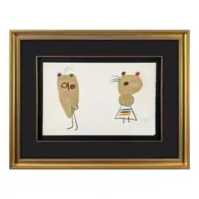 Joan Miro (1893-1983),<br>“M. 1018 from L'enfance d'Ubu” Framed Limited Edition Lithograph