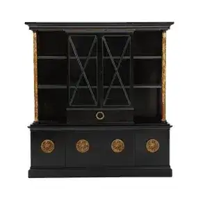 James Mont Signed Ebonized Cabinet