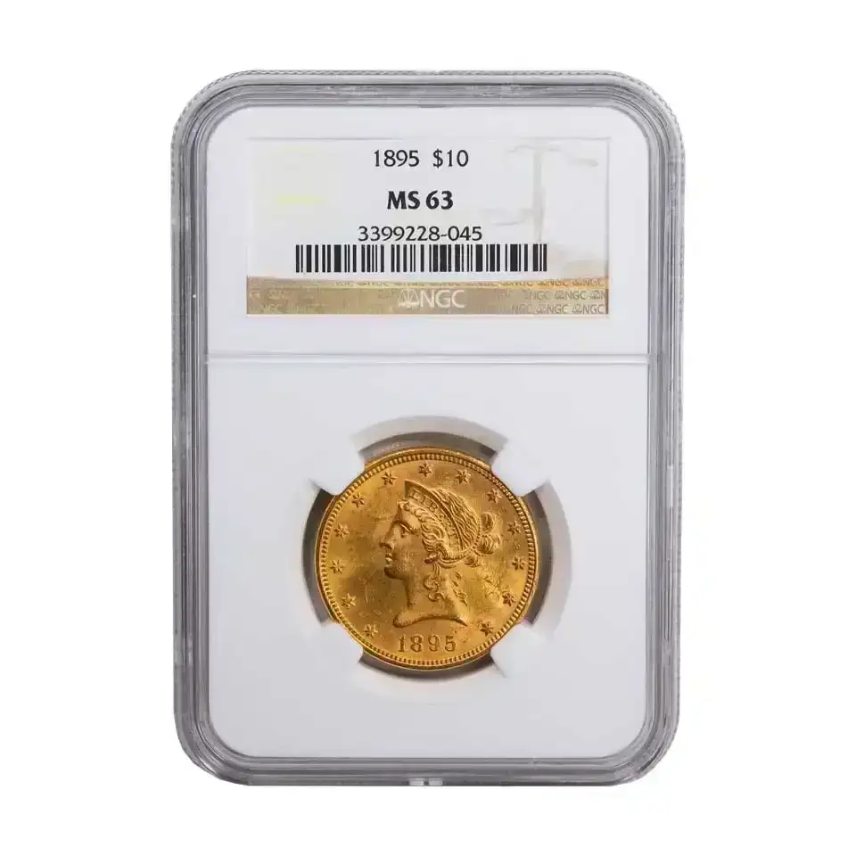 1895 \\$10 Eagle Gold Coin NGC MS63