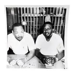 <strong>Press Wire Photo</strong><br>MLK & Ralph Abernathy