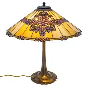 Duffner & Kimberly Co. (American, est. 1905) Leaded Glass Table Lamp Ca. 1910