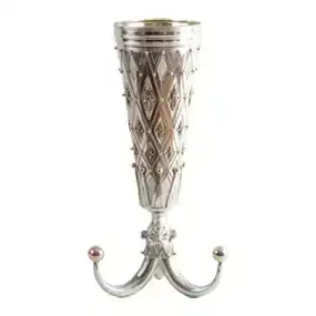 Mikhail Chemiakin <br>(b. 1943): Large Silver and Gilt 'Petrushka' Goblet