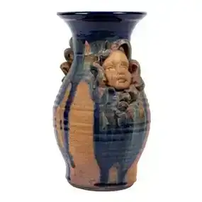 Glazed Studio Art Pottery Vase