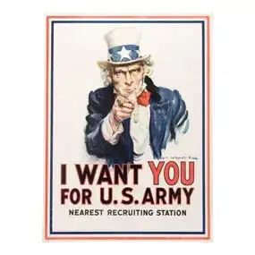 James Montgomery Flagg WWI Uncle Sam Poster