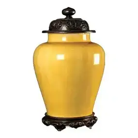 Yellow Glazed General Jar, Qing Kangxi Year