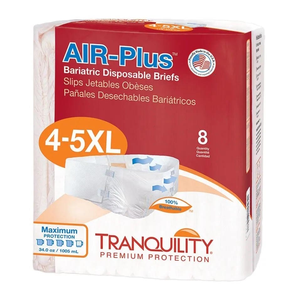Image of Tranquility 4XL/5XL Air-Plus Disposable Bariatric Briefs