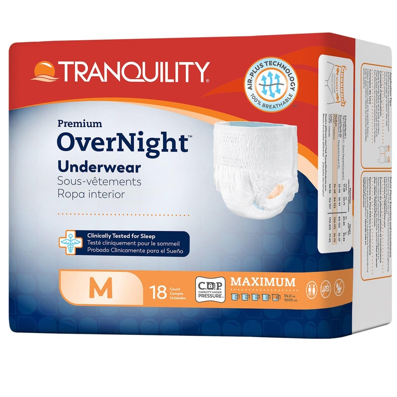 Image of Tranquility Premium OverNight Disposable Absorbent Underwear