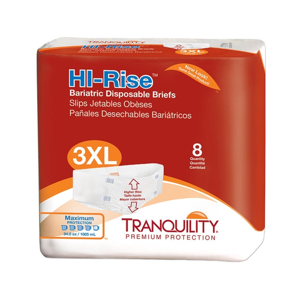 Image of Tranquility HI-Rise 3XL Disposable Bariatric Adult Briefs