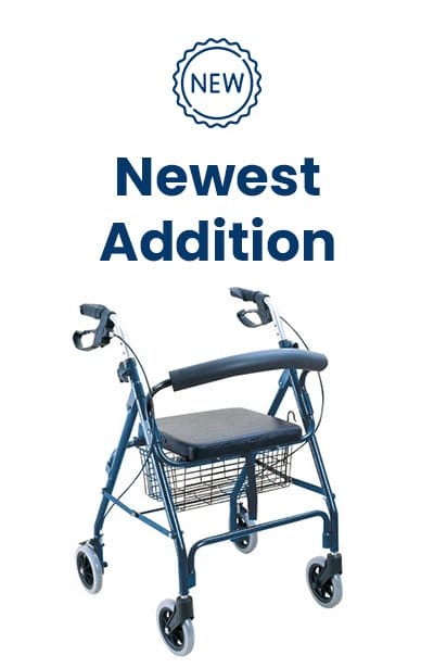 BodyMed Aluminum Rollator with 6-inch Wheels