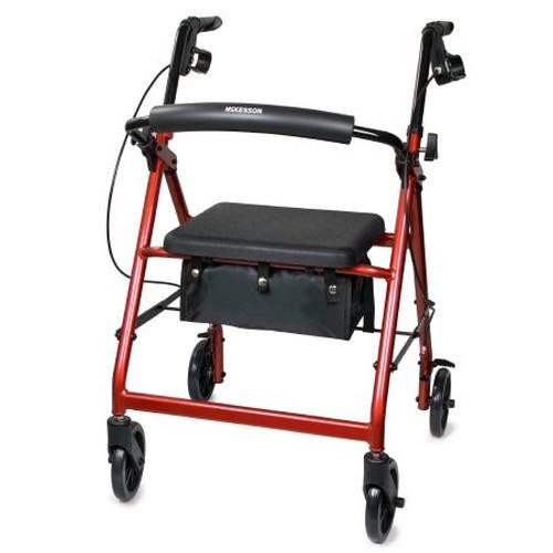 Image of McKesson Lightweight 4 Wheel Rollator Walker