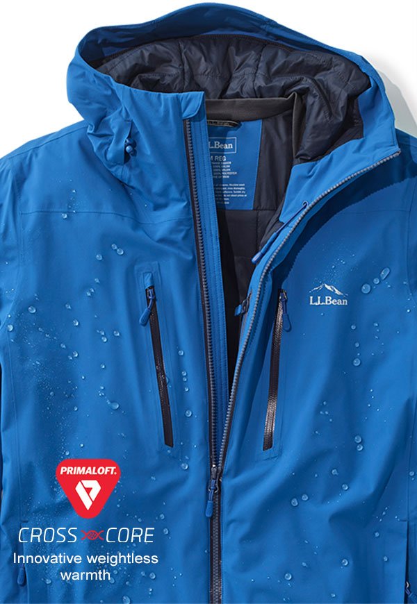 Waterproof Primaloft Packaway Jacket.