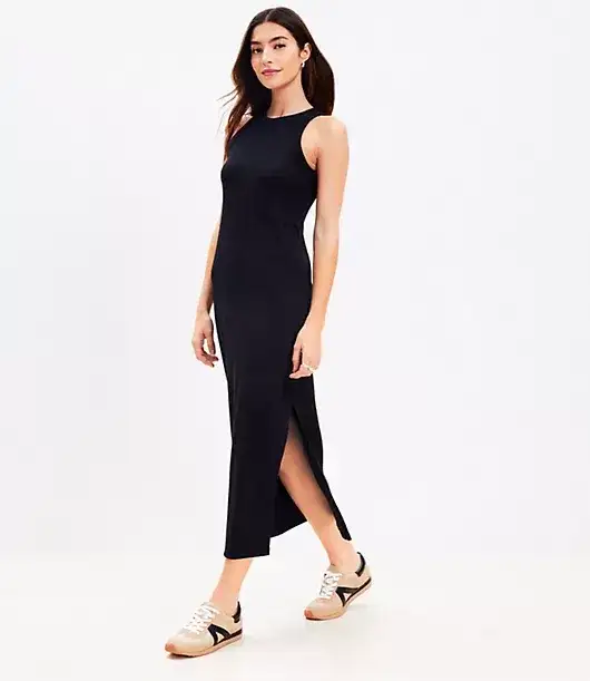 Perfect Ribbed Tank Midi Dress