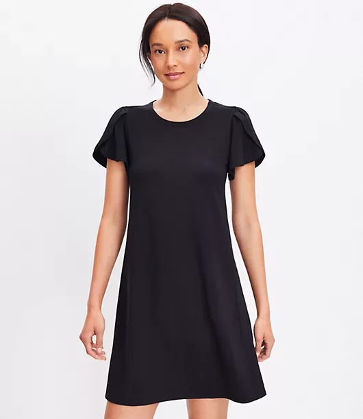 Tulip Sleeve Swing Dress