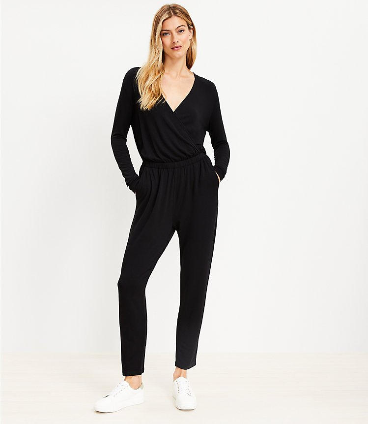 Lou & Grey Signature Soft blend Crossover Jumpsuit