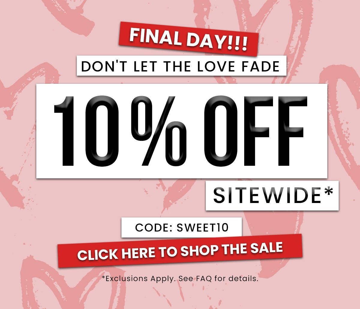 10% Off Ends Tonight!