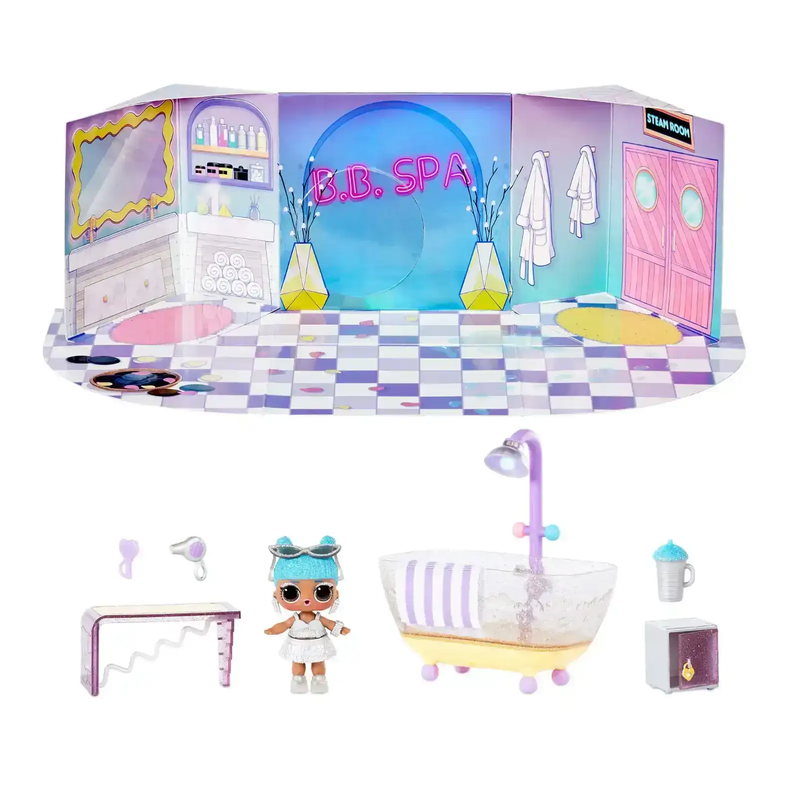 Image of LOL Surprise Winter Chill Hangout Spaces Furniture Playset with Ice Doll