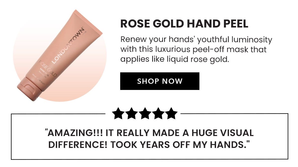 Rose Gold Hand Peel | Shop Now