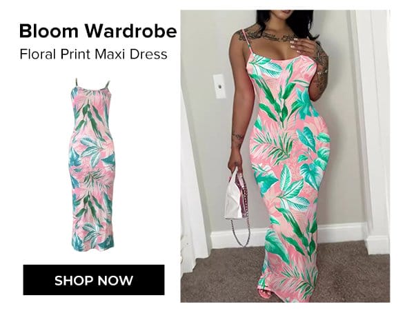 Floral Print Maxi Dress