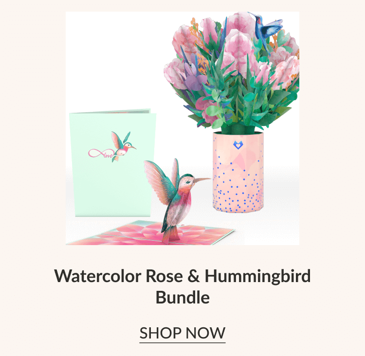 Watercolor Rose & Hummingbird Bundle | SHOP NOW