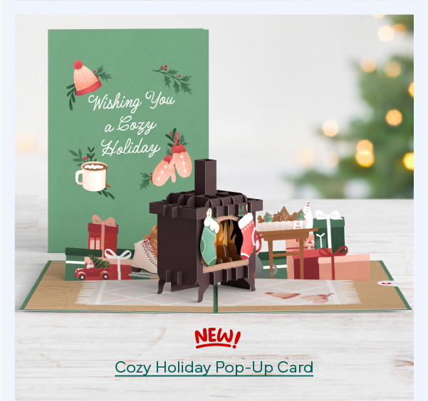 Cozy Holiday Pop-Up Card