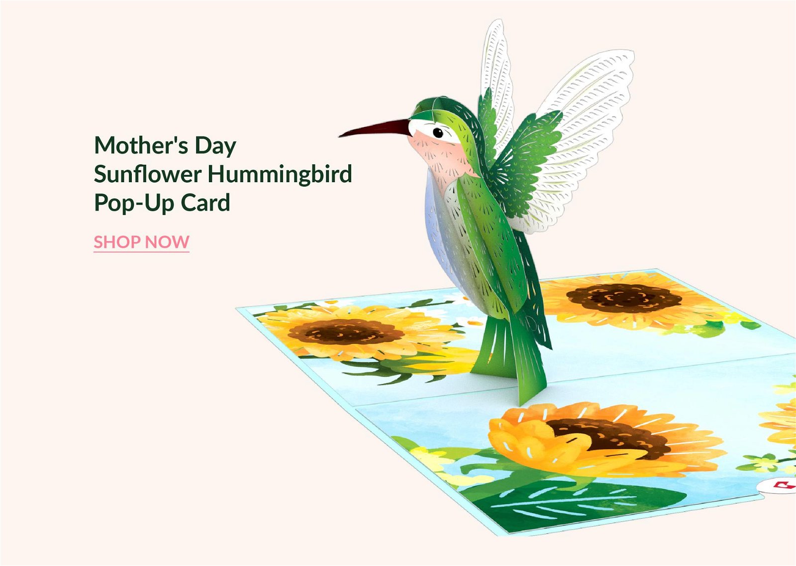 Mother’s Day Sunflower Hummingbird Pop-Up Card | SHOP NOW
