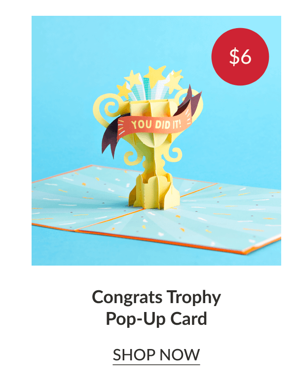 Congrats Trophy Pop-Up Card | SHOP NOW