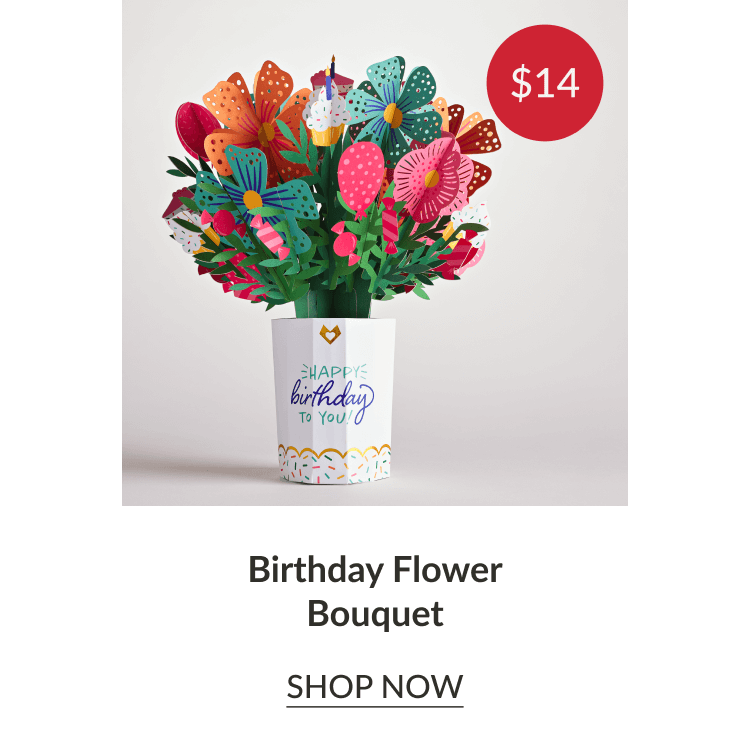 Birthday Flower Bouquet Pop-Up Card | SHOP NOW