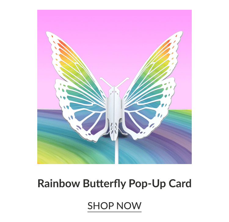 Rainbow Butterfly Pop-Up Card | SHOP NOW