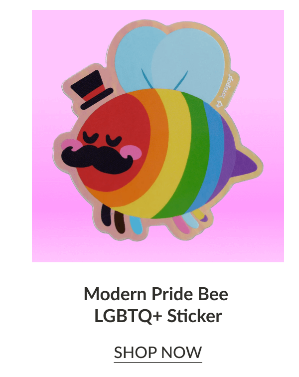 Modern Pride Bee LGBTQ+ Pop-Up Card | SHOP NOW