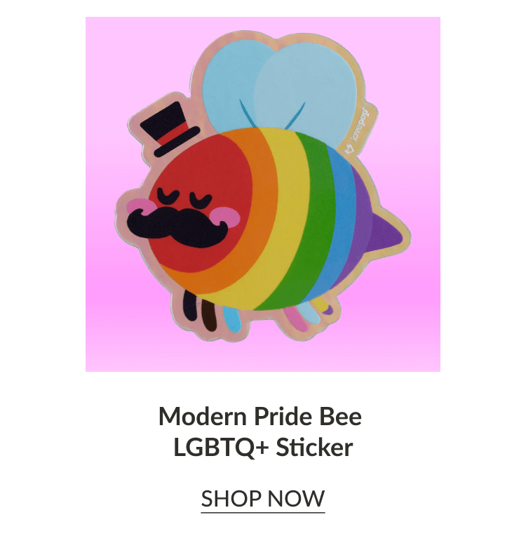 Modern Pride Bee LGBTQ+ Pop-Up Card | SHOP NOW