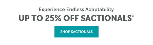 Up to 25% Off Sactionals