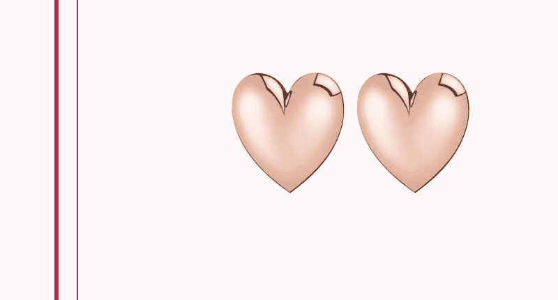 Jennifer Fisher X Loveshackfancy Puffy Heart Stud Earrings