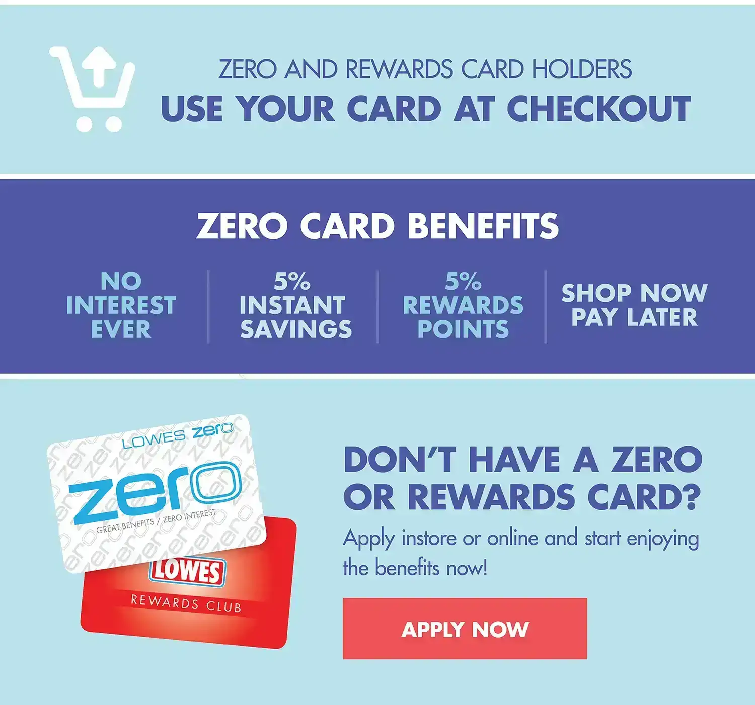 ZERO REWARDS APPLICATION