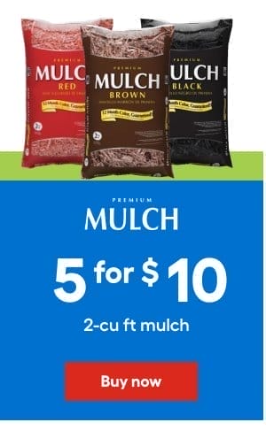 MULCH, 5 for \\$ 10, 2-cu ft mulch