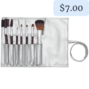 7-Pc. Silver Makeup Brush Set