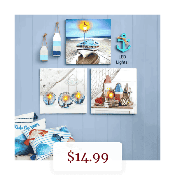 Lighted Nautical Wall Art