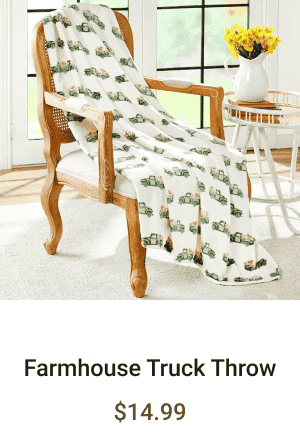 Farmhouse Truck Throw