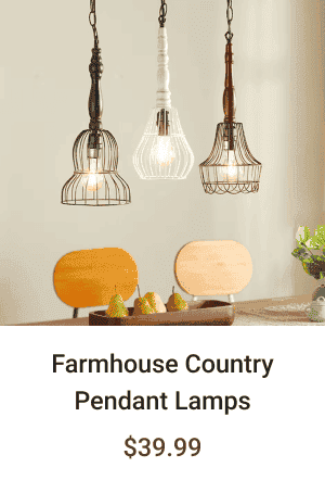 Farmhouse Country Pendant Lamps